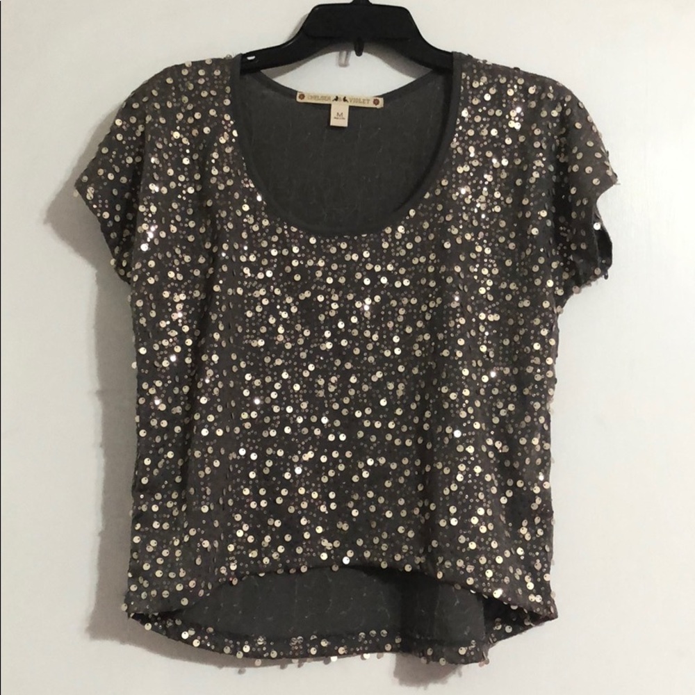 Chelsea & Violet Sequin Top